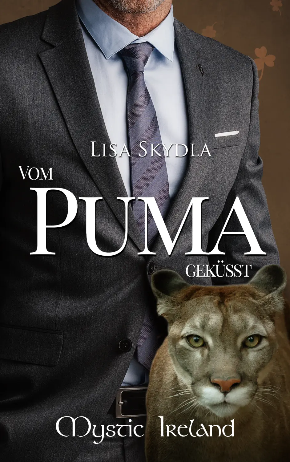 Männer im Anzug und Löwe im Buchcover
