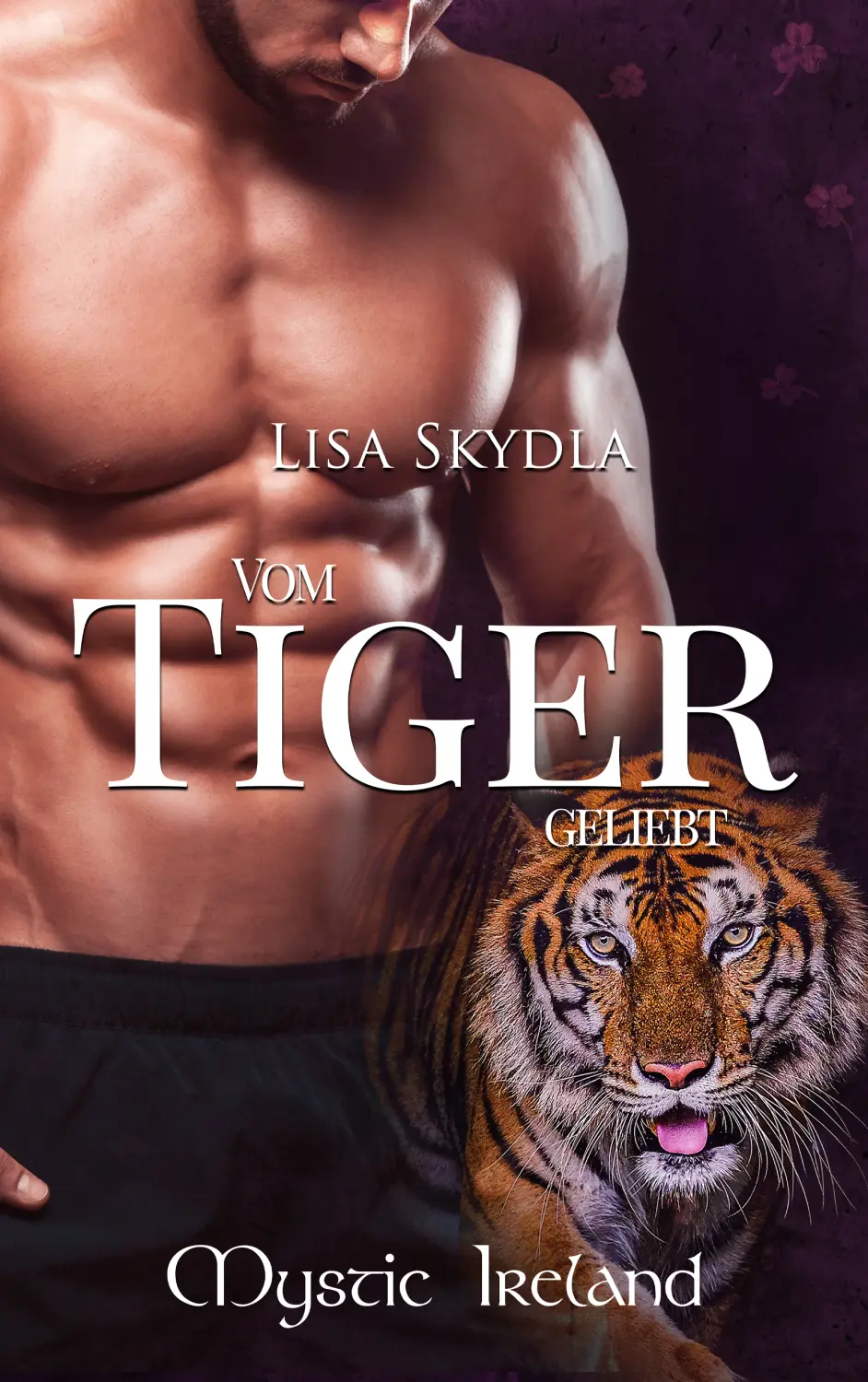Hemdloser Mann und ein Tiger im Buchcover